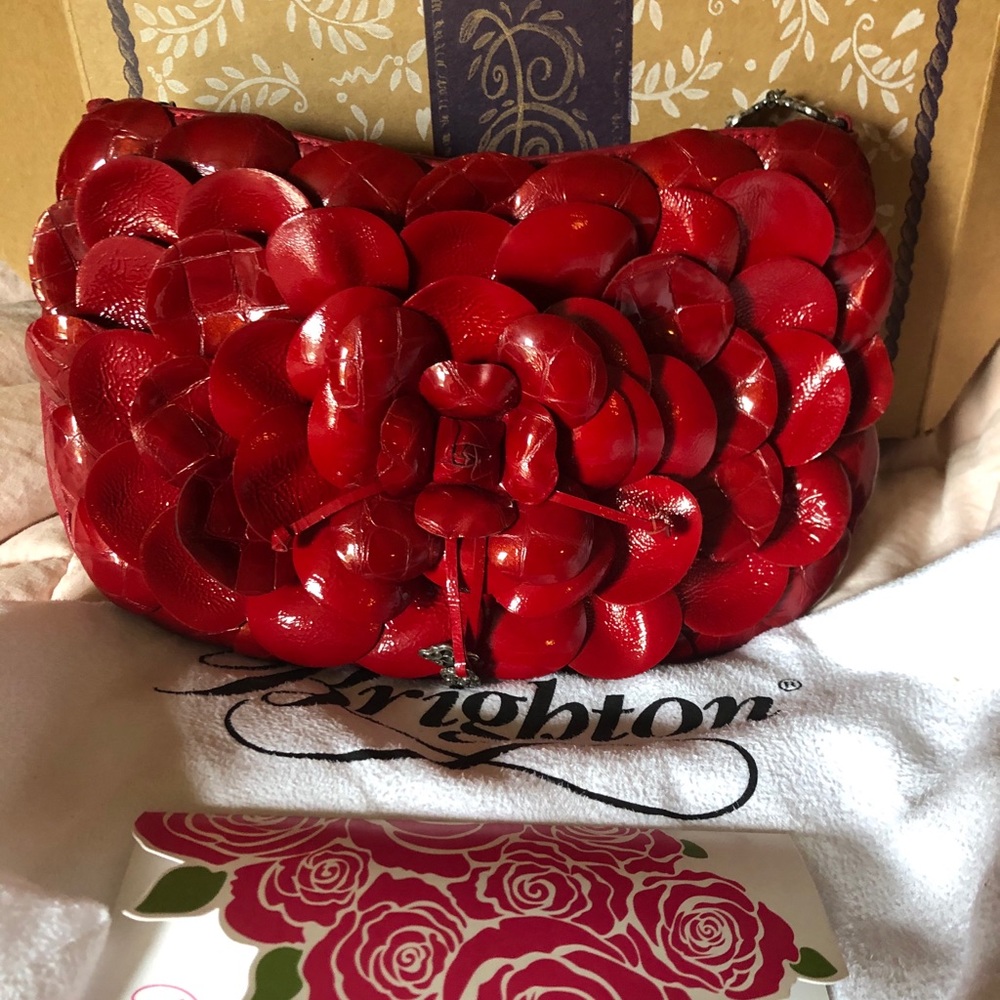 Brighton red patent leather purse